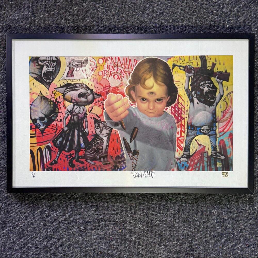 Pristine Print Framed & Hand Signed by Van Saro & John Park 6/44 Edition